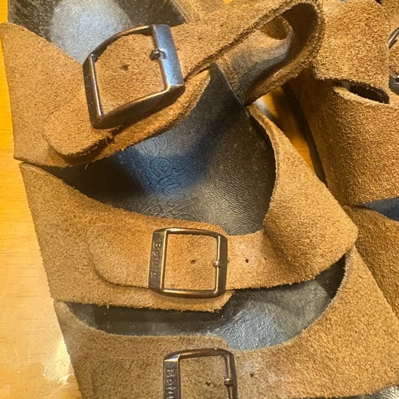 - Birkenstock Beulah Brown leather sandals women size 9 men 7 - Picture 3 of 12